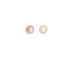 Round Mother of Pearl and Heart Tablet Shape Earring Itsallagift
