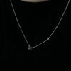 Small Butterfly Pendant With CZ Stone Chain Accent Itsallagift