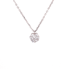 Small Cluster Flower Necklace With White CZ Stones Itsallagift