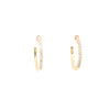 Small Oval CZ Hoops Gold Itsallagift