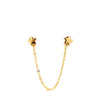 Star and Chain Half Earring - For Double Piercing Gold Itsallagift