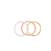 Tri Colored Triple Set Baguette Eternity Rings Itsallagift